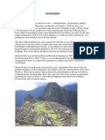 Tourist Places: Machu Picchu