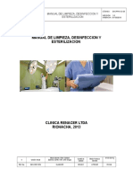 Manual de Limpieza, Desinfeccion y Esterilizacion Clinica Renacer