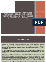 Effect of Solvents Extraction On Total Phenolics and