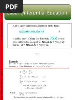 Exact Differential Eqauation