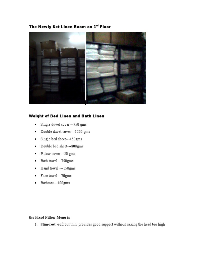 Linen Management | PDF