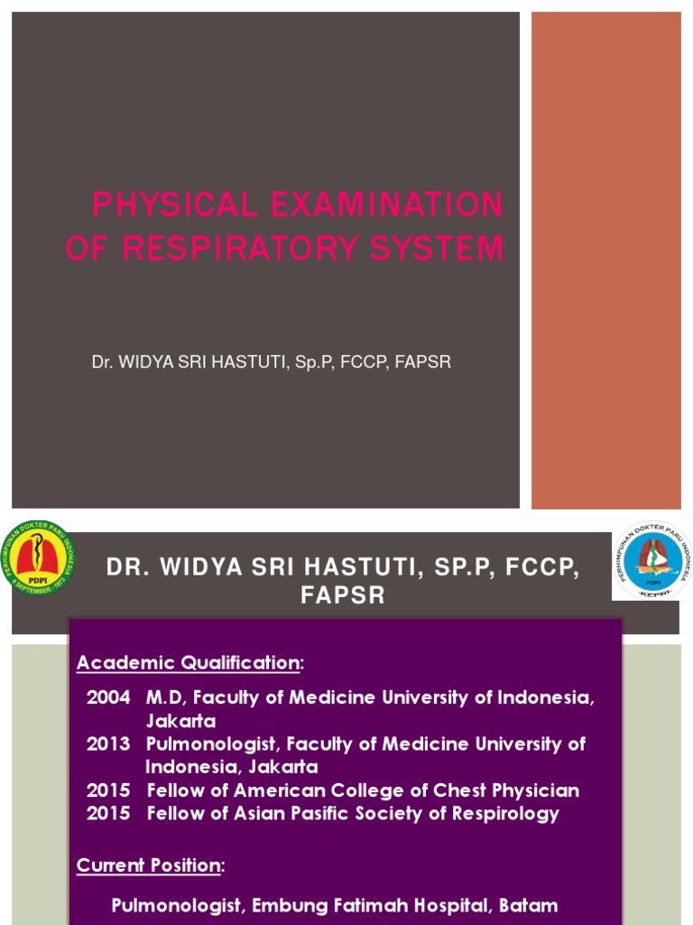 Rev Widya Physical Examination of Respiratory System PDF