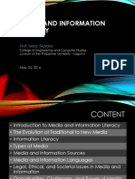 Media and Information Literacy: Prof. Isaac Morallo