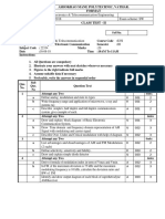 2018-19 - Classtest - 2 - Paper