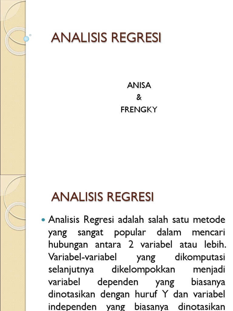 Analisis Regresi Ppt