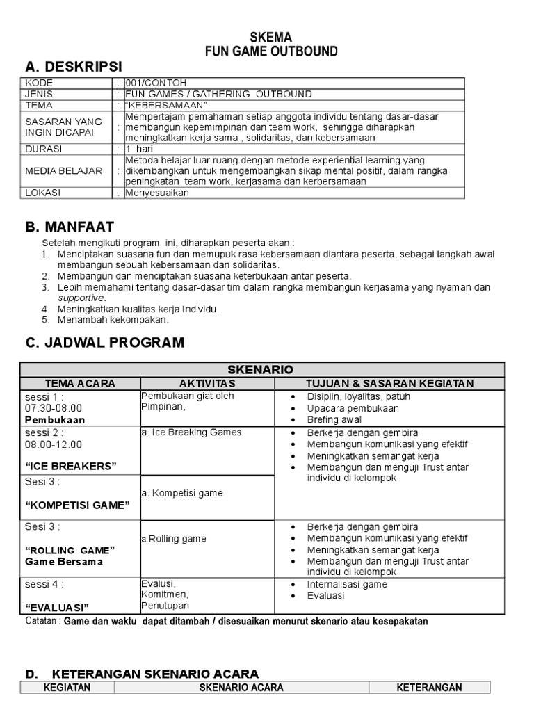 Fun Games untuk Kebersamaan Tim | PDF