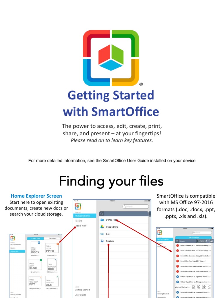 Getting Started+ With+Smartoffice: The$Power$To$Access,$Edit,$Create ...