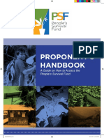 PSF Proponent Handbook