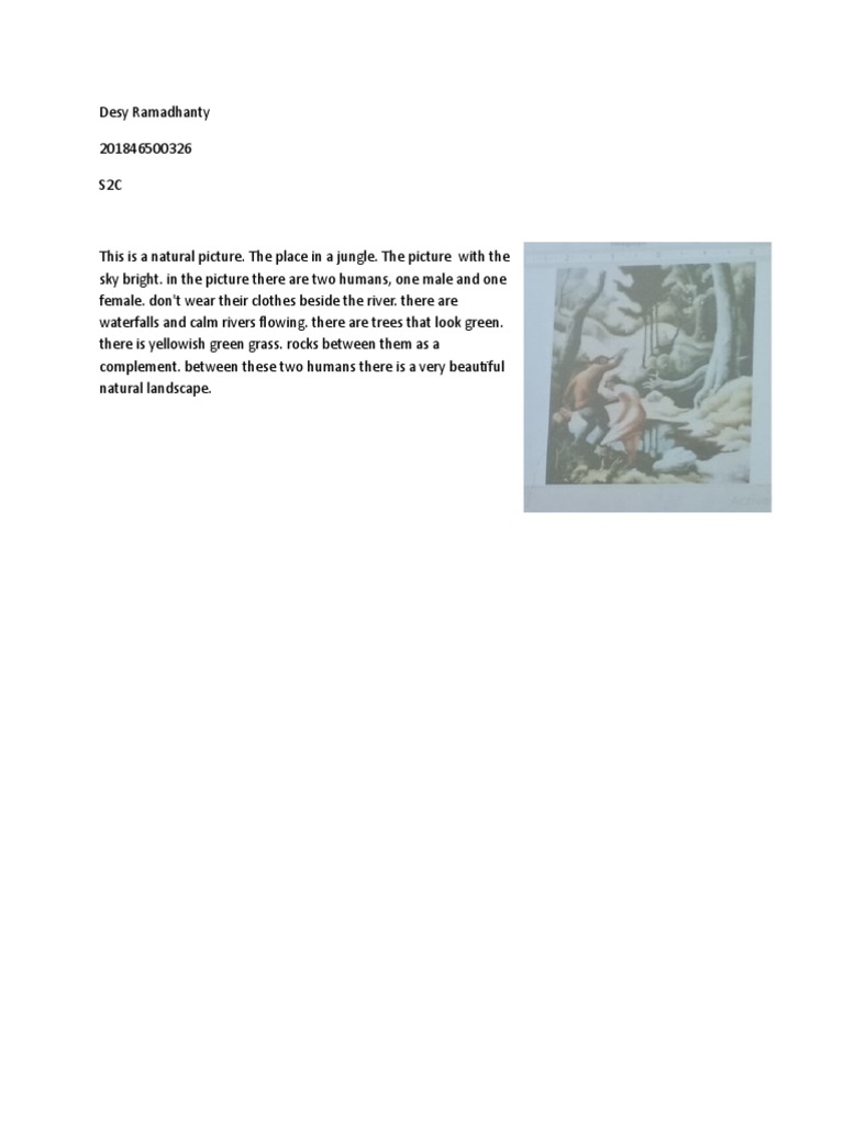 Descriptive Text on Natural Landscape | PDF | Landscape | Nature