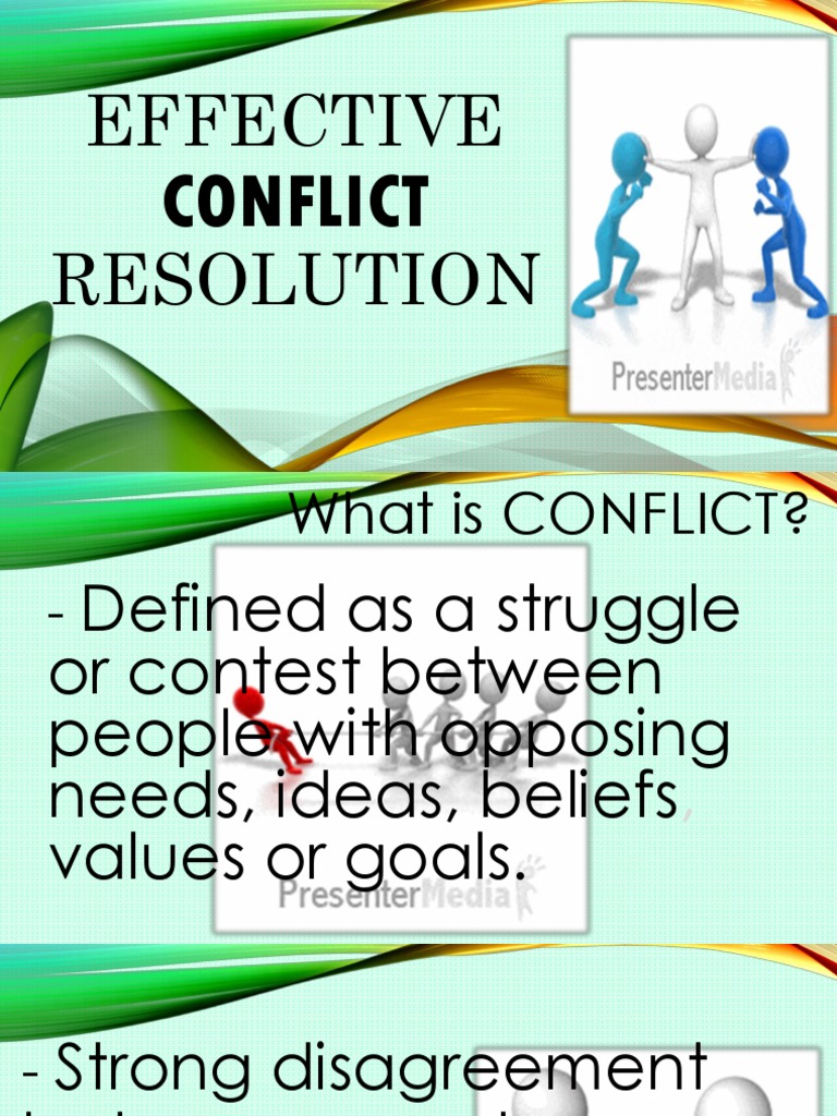 Effective Conflict Resolution Strategies | PDF