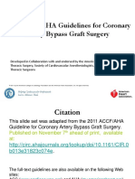 2011 ACCF/AHA Guidelines For Coronary Artery Bypass Graft Surgery