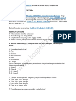 Soal UAS IPA Kelas 8 SMP MTs Semester Genap 2