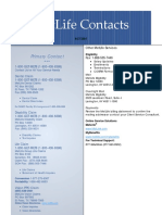 MetLife Admin Manual Contacts 091616