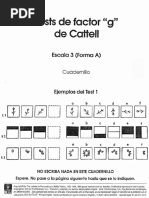 Manual Cattell Factor G Escala 1 y 2 | PDF | Cociente de inteligencia ...