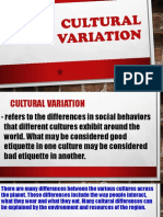 Cultural Variation