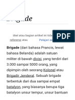 Brigade - Wikipedia Bahasa Indonesia, Ensiklopedia Bebas