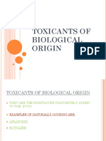 Toxicants of Biological Origin