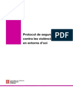 Protocol de Seguretat Contra Les Violències Sexuals en Entorns D'oci