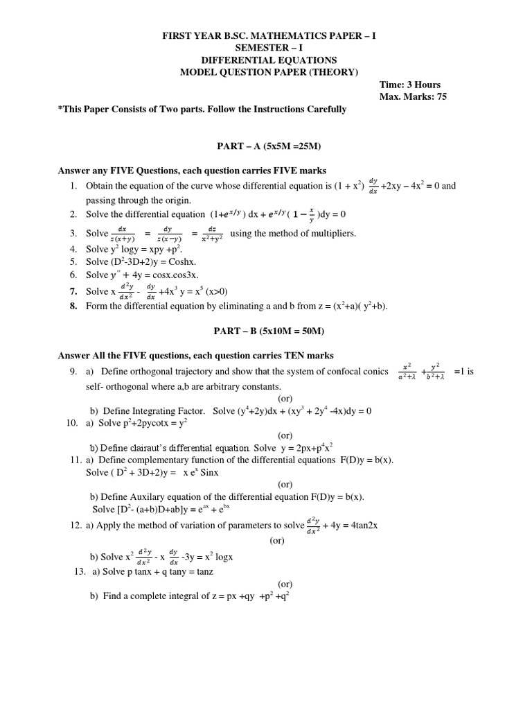 1 Bsc Mathematics M Qp Sphere Line Geometry