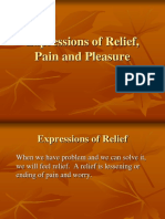 Expression of Relief, Pain and Pleasure