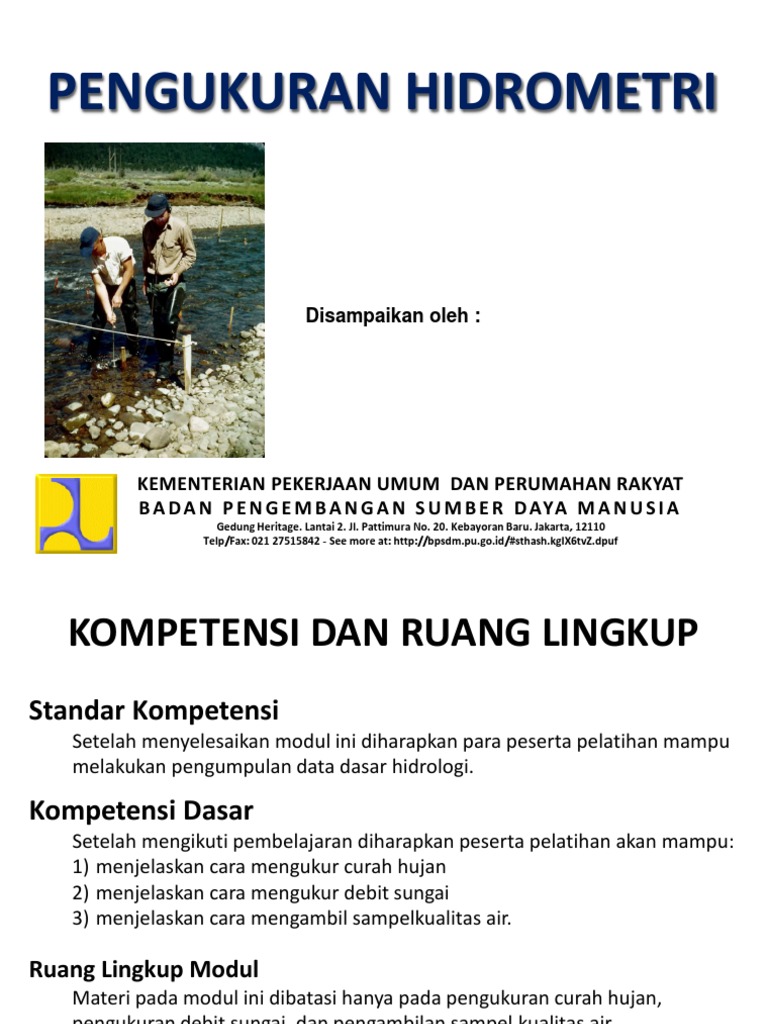 Pengukuran Hidrologi Dasar | PDF