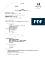 Design of Machine Elements II: K. N. Toosi Univ. of Technology Faculty of Mechanical Engineering