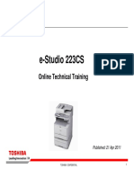 e-Studio 223CS Online Technical Training Guide