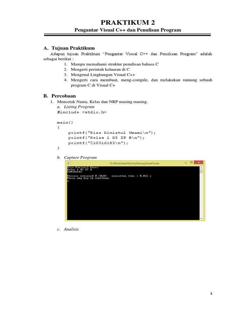 Praktikum 2 | PDF