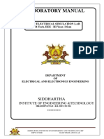 Laboratory Manual: Siddhartha