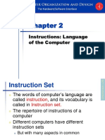 Instructions: Language of The Computer