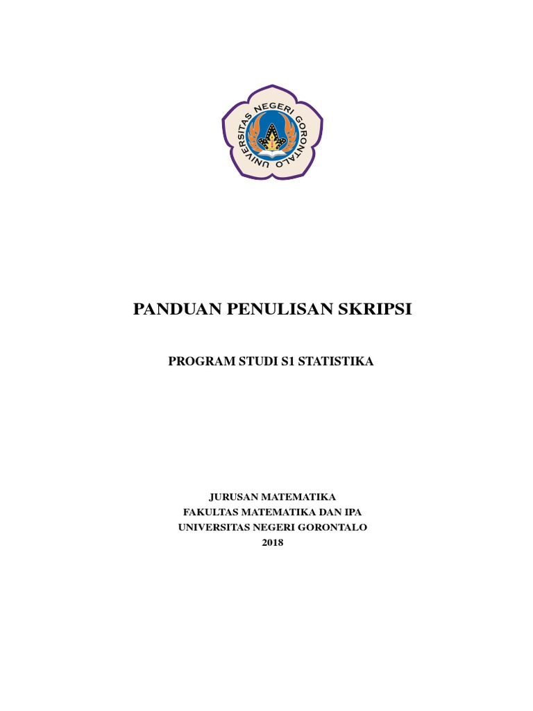 Panduan Penulisan Skripsi Program Studi S1 Statistika