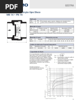 Válvulas de Retenção MB 14 Tipo Disco Conexão Roscada PN 16
