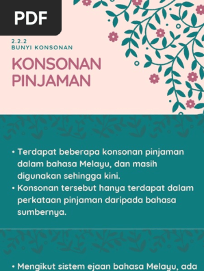 Konsonan Pinjaman Pdf