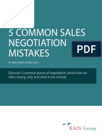 5 Common Sales Negotiation Mistakes