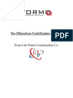 No Objection Certificates (Nocs) : Evan Lim Penta Construction Co