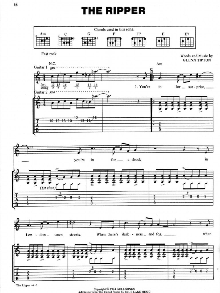 Judas Priest - The Ripper | PDF | Entertainment (General)