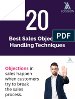 Sales Objections Handling Techniques Slides PDF