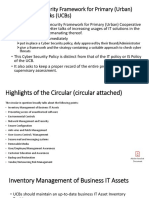 Basic Cyber Security Framework For Primary (Urban) Cooperative Banks (Ucbs)