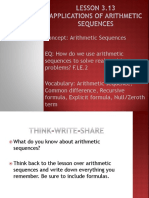 Lesson 3 13 PPT Applications of Arithmetic Sequences