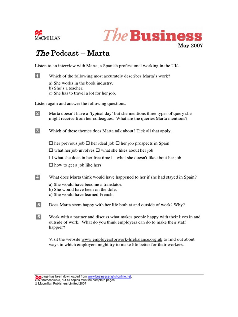 Marta PDF Employment Cognition