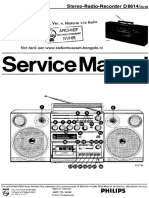 Philips d8614-00-05 Stereo Radio Recorder SM PDF