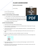 How To Light A Bunsen Burner: ON OFF