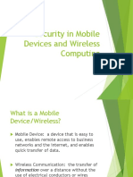 Mobile Devices and Wireless