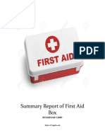 First Aid Boxes Summary