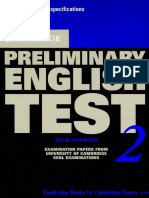 PET - Preliminary English Test 2 (With Answers)