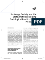 Porio, Emma. 2009. Sociology Society and The State Institutionalizing Sociological Practice in The Philippines PDF