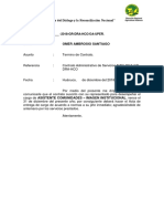 Terminos de contratos Gobierno Regional Huánuco 2018