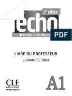 Echo A1 Livre Du Professeur Commenté