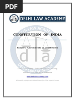 Constitution of India: Sample: Amendments To Constitution