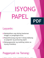 Posisyong Papel